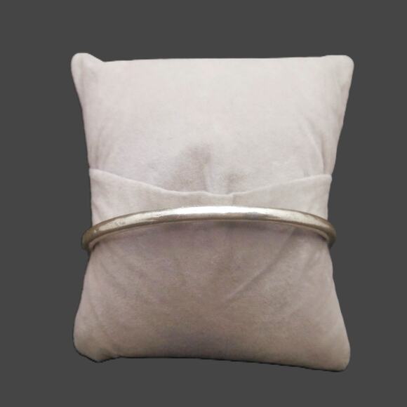 Lucky Brand Bracelet Triple Stone Bangle Faux Turquoise Silver Tone Stackable - Picture 12 of 13